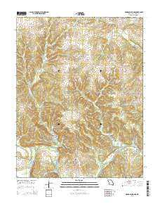 Monegaw Springs Missouri Current topographic map, 1:24000 scale, 7.5 X 7.5 Minute, Year 2015