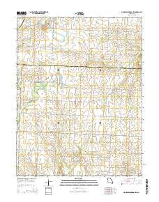 Monegaw Springs NW Missouri Current topographic map, 1:24000 scale, 7.5 X 7.5 Minute, Year 2014