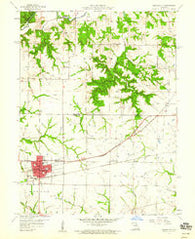 Monroe City Missouri Historical topographic map, 1:24000 scale, 7.5 X 7.5 Minute, Year 1959