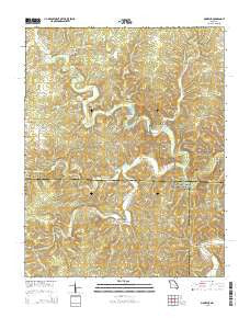 Montauk Missouri Current topographic map, 1:24000 scale, 7.5 X 7.5 Minute, Year 2015