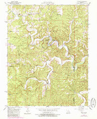 Montauk Missouri Historical topographic map, 1:24000 scale, 7.5 X 7.5 Minute, Year 1951