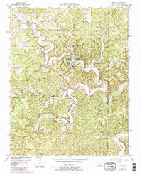 Montauk Missouri Historical topographic map, 1:24000 scale, 7.5 X 7.5 Minute, Year 1951