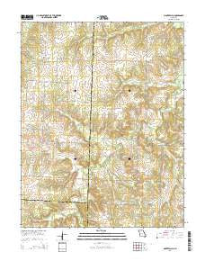 Montevallo Missouri Current topographic map, 1:24000 scale, 7.5 X 7.5 Minute, Year 2015