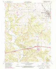 Montgomery City Missouri Historical topographic map, 1:24000 scale, 7.5 X 7.5 Minute, Year 1973