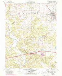 Montgomery City Missouri Historical topographic map, 1:24000 scale, 7.5 X 7.5 Minute, Year 1973
