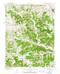 Montgomery City Missouri Historical topographic map, 1:62500 scale, 15 X 15 Minute, Year 1940