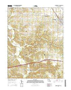 Montgomery City Missouri Current topographic map, 1:24000 scale, 7.5 X 7.5 Minute, Year 2015