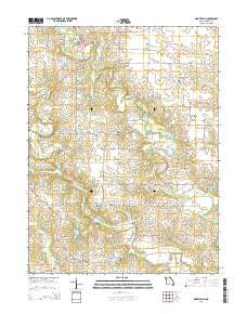 Monticello Missouri Current topographic map, 1:24000 scale, 7.5 X 7.5 Minute, Year 2014