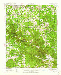 Montier Missouri Historical topographic map, 1:62500 scale, 15 X 15 Minute, Year 1945