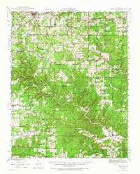 Montier Missouri Historical topographic map, 1:62500 scale, 15 X 15 Minute, Year 1945