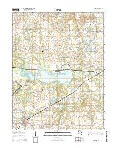 Montrose Missouri Current topographic map, 1:24000 scale, 7.5 X 7.5 Minute, Year 2014