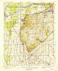 Morley Missouri Historical topographic map, 1:62500 scale, 15 X 15 Minute, Year 1934