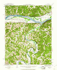 Morrison Missouri Historical topographic map, 1:62500 scale, 15 X 15 Minute, Year 1942