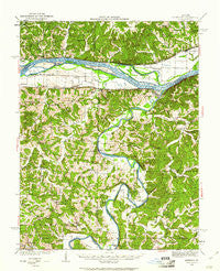 Morrison Missouri Historical topographic map, 1:62500 scale, 15 X 15 Minute, Year 1942
