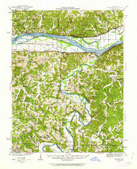 Morrison Missouri Historical topographic map, 1:62500 scale, 15 X 15 Minute, Year 1942