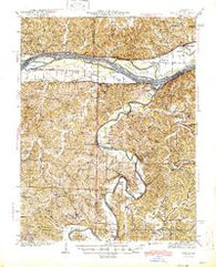 Morrison Missouri Historical topographic map, 1:62500 scale, 15 X 15 Minute, Year 1945