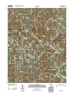 Moselle Missouri Historical topographic map, 1:24000 scale, 7.5 X 7.5 Minute, Year 2012