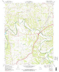 Moselle Missouri Historical topographic map, 1:24000 scale, 7.5 X 7.5 Minute, Year 1969