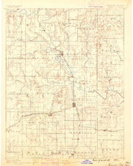 Mound City Kansas Historical topographic map, 1:125000 scale, 30 X 30 Minute, Year 1887