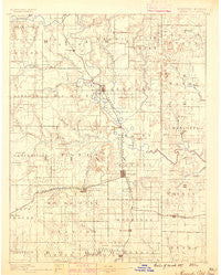 Mound City Kansas Historical topographic map, 1:125000 scale, 30 X 30 Minute, Year 1887