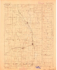 Mound City Kansas Historical topographic map, 1:125000 scale, 30 X 30 Minute, Year 1893