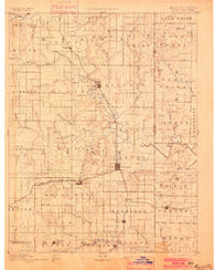Mound City Kansas Historical topographic map, 1:125000 scale, 30 X 30 Minute, Year 1893