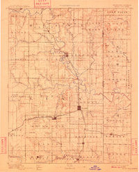 Mound City Kansas Historical topographic map, 1:125000 scale, 30 X 30 Minute, Year 1893