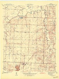 Moundville Missouri Historical topographic map, 1:24000 scale, 7.5 X 7.5 Minute, Year 1942