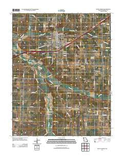 Mount Vernon Missouri Historical topographic map, 1:24000 scale, 7.5 X 7.5 Minute, Year 2011