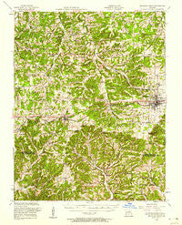 Mountain Grove Missouri Historical topographic map, 1:62500 scale, 15 X 15 Minute, Year 1951