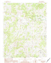 Myrtle Missouri Historical topographic map, 1:24000 scale, 7.5 X 7.5 Minute, Year 1984