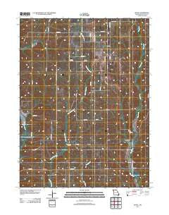 Mystic Missouri Historical topographic map, 1:24000 scale, 7.5 X 7.5 Minute, Year 2012