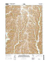 Mystic Missouri Current topographic map, 1:24000 scale, 7.5 X 7.5 Minute, Year 2015