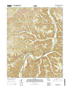 Nagogami Lodge Missouri Current topographic map, 1:24000 scale, 7.5 X 7.5 Minute, Year 2015