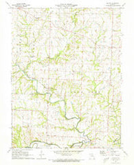 Napton Missouri Historical topographic map, 1:24000 scale, 7.5 X 7.5 Minute, Year 1971