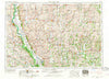 Nebraska City Nebraska Historical topographic map, 1:250000 scale, 1 X 2 Degree, Year 1955