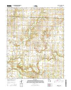 Neck City Missouri Current topographic map, 1:24000 scale, 7.5 X 7.5 Minute, Year 2015