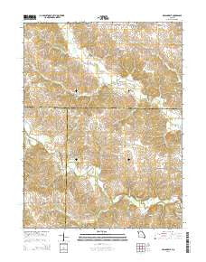 Nelsonville Missouri Current topographic map, 1:24000 scale, 7.5 X 7.5 Minute, Year 2014