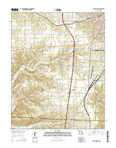 Neosho West Missouri Current topographic map, 1:24000 scale, 7.5 X 7.5 Minute, Year 2015