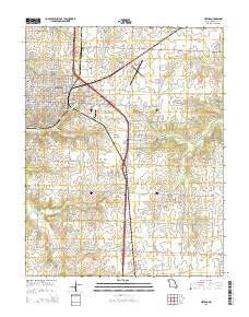 Nevada Missouri Current topographic map, 1:24000 scale, 7.5 X 7.5 Minute, Year 2015