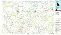 Nevada Missouri Historical topographic map, 1:100000 scale, 30 X 60 Minute, Year 1986