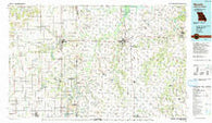 Nevada Missouri Historical topographic map, 1:100000 scale, 30 X 60 Minute, Year 1991