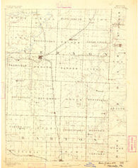 Nevada Missouri Historical topographic map, 1:125000 scale, 30 X 30 Minute, Year 1886