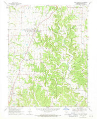 New Bloomfield Missouri Historical topographic map, 1:24000 scale, 7.5 X 7.5 Minute, Year 1969