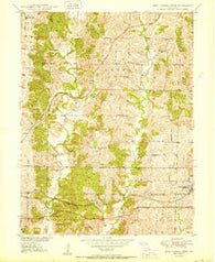 New Cambria West Missouri Historical topographic map, 1:24000 scale, 7.5 X 7.5 Minute, Year 1950