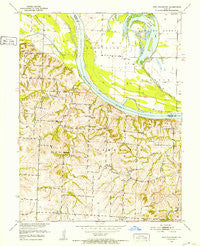 New Frankfort Missouri Historical topographic map, 1:24000 scale, 7.5 X 7.5 Minute, Year 1951