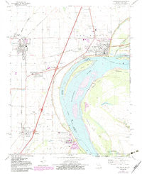 New Madrid Missouri Historical topographic map, 1:24000 scale, 7.5 X 7.5 Minute, Year 1971