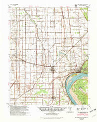 New Madrid Missouri Historical topographic map, 1:62500 scale, 15 X 15 Minute, Year 1954