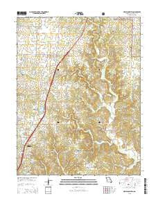 New Bloomfield Missouri Current topographic map, 1:24000 scale, 7.5 X 7.5 Minute, Year 2015