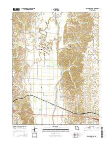 New Cambria East Missouri Current topographic map, 1:24000 scale, 7.5 X 7.5 Minute, Year 2014